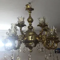 لوستر یک عدد به همراه ریسه صورتی|لوستر و چراغ آویز|مشهد, پروین اعتصامی|دیوار