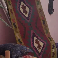 گلیم نمد|گلیم، جاجیم، گبه|لشت نشا, |دیوار