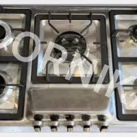 سینک سبددار/گاز steel+h/هودلب شیشهh770