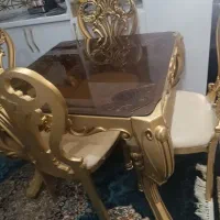 سرویس نهار خوری چهار نفره سالم و شیک ضد اب|میز و صندلی غذاخوری|نجف‌آباد, گلدشت|دیوار
