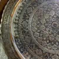 دیوارکوب مسی قلم پنجاه سانتی قدیم|صنایع دستی و سایر لوازم تزئینی|تهران, تهرانسر شمالی|دیوار