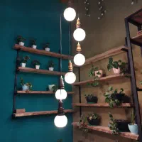 لوستر ابشاری چوبی