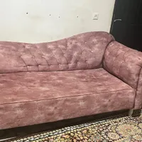 مبلمان هفت نفره به همراه دو عدد پاف میزی|مبلمان خانگی و میز عسلی|لاهیجان, شقایق|دیوار