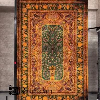 فرش طرح سنتی و زیبای خلیج فارس ۱۲۰۰شانه|فرش|شیراز, لاله|دیوار