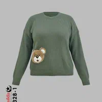 بلوز بافت استیکر دار  سایز بزرگ آییلدیز کد 7328|لباس|سهند, |دیوار