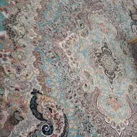 فرش ۱۲ متری یک تخته فیروزه ای ۱۲۰۰شانه