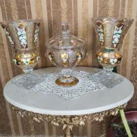 دو عدد گلدان چک اصل و شکلات خوری|صنایع دستی و سایر لوازم تزئینی|قم, سالاریه|دیوار