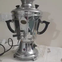 سماور برقی اتومات.قدیمی.ورق ضخیم و سنگین.دو عدد