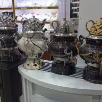 سماور(گازی)آیلار(طرح سنگ)جنس درجه1 ارسال خانه نور