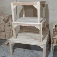 کرسی چوبی طهرانی 100 در 100 سانت مربع با لوازم|بخاری، هیتر، شومینه|تهران, شهرک ولیعصر جنوبی|دیوار