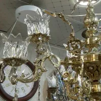 لوستر برنجی گل کوچک