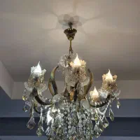 لوستر ۶ شعله ای|لوستر و چراغ آویز|کرج, دهقان ویلا|دیوار