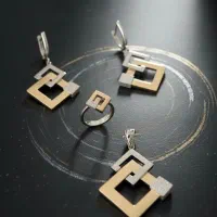 طلا نیم ست در حد نو بدون اجرت|جواهرات|بندرعباس, |دیوار