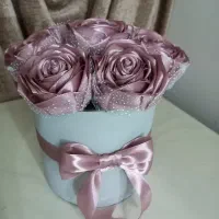 انواع گل های ربانی دسته پول،باکس