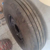 یک جفت لاستیک عقب نیسان رادیال زیر صفری توپلس|قطعات یدکی و لوازم جانبی|رباط‌کریم, آدران|دیوار