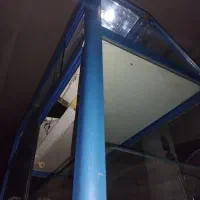 دو عدد ویترین شیشه ای با اسکلت آلومنیوم|بوفه، ویترین، کنسول|لاران, |دیوار