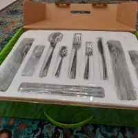 سرویس قاشق چنگال ۶ نفره مارک خوب . ۴۶ تکه