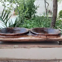 ظروف پذیرایی چوبی کار دست|ظروف سرو و پذیرایی|مشهد, تبادکان|دیوار