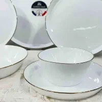 سرویس آرکوپال استراکچر سفید لب طلا