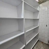 دکور جاکفشی قفسه کتابخانه ام دی اف|کتابخانه، شلف، قفسه‌های دیواری|قم, زنبیل آباد|دیوار