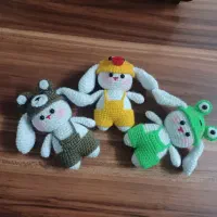 عروسک خرگوش های فانتزی|صنایع دستی و سایر لوازم تزئینی|کاشان, ملاصدرا|دیوار