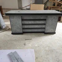 میز مدیریت طوسی بتن|دفتر کار|رشت, کوی عرفان|دیوار