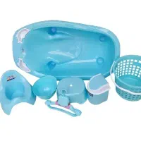 ست وان حمام کودک آبی