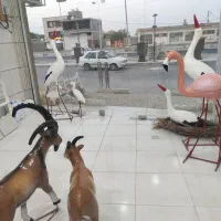 مجسمه شیر ، لک لک ، بز کوهی