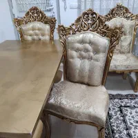 مبل سلطنتی نه نفره با ست نهار خوری چهار نفره|مبلمان خانگی و میز عسلی|دیواندره, |دیوار
