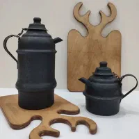 کتری قوری آتیشی کتری زغالی جنگلی قوری شامورتی|قوری، کتری، قهوهساز دستی|تهران, بازار|دیوار