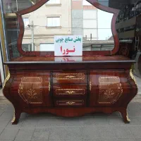 کنسول خمره‌ای معرق وسط کشو