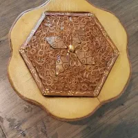 شکلات خوری معرق چرم دست ساز