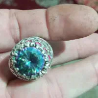 انگشتر توپاز(الماس روس)تراش برلیان|جواهرات|شیراز, کرونی(خاتونک)|دیوار