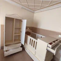سیسمونی چوبی تخت کمد دراورگهواره|مبلمان خانگی و میز عسلی|همدان, |دیوار