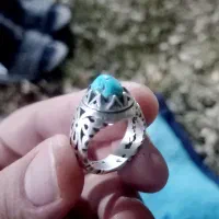 جفت انگشتر فیروزه نیشابور|جواهرات|دزفول, |دیوار