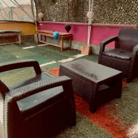 میز و‌صندلی(مبل) حصیری باغی حیاطی