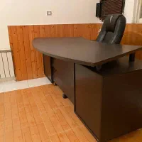 فروش میز مدیریت ام دی اف خارجی صفحه دوبل|مبلمان اداری|نور, |دیوار