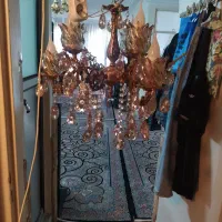 یک جفت لوسترتمام برنزی شش شعله|لوستر و چراغ آویز|تهران, مشیریه|دیوار