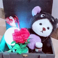 جعبه ولنتاین کادو داده شده ک نمخامش کاملا نو|اسباب‌بازی بچه|گنبد کاووس, |دیوار