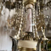 لوستر نئوکلاسیک|لوستر و چراغ آویز|اصفهان, بوستان ناژوان|دیوار