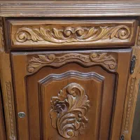 بوفه دو تیکه منبت کاری|بوفه، ویترین، کنسول|اصفهان, سرتاوه|دیوار