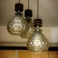 لوستر سه شعله|لوستر و چراغ آویز|زنجان, |دیوار