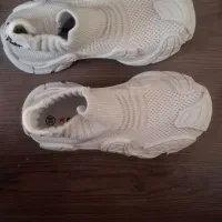کفش کتانی جورابی طوسی کودکانه سایز ۲۸ اندازه ۱۷.۵