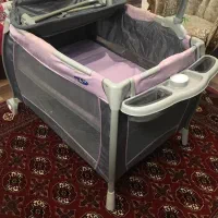 تخت پارک بهمراه کالسکه و روروئک و صندلی ماشین کودک|اسباب و اثاث بچه|گرگان, |دیوار