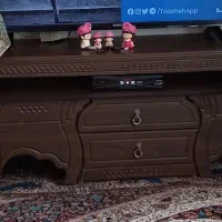 میزتلوزیون قهوه ای