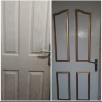 تعمیر رنگ آمیزی درب های چوبی و در دسشویی با اقساط