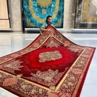 انواع فرش با نخ آکرولیک--تمام ابعاد سرای فرش حدادی