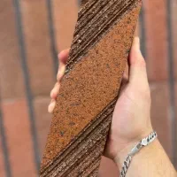 آجرنما سفید طوسی رستیک آنتیک نسوز شیاردار صخره ای