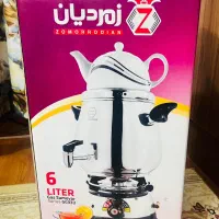 سماور ۶ لیتری با قوری چینی