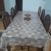 سلام میز نهر خوری شش نفره وساعت دیواری